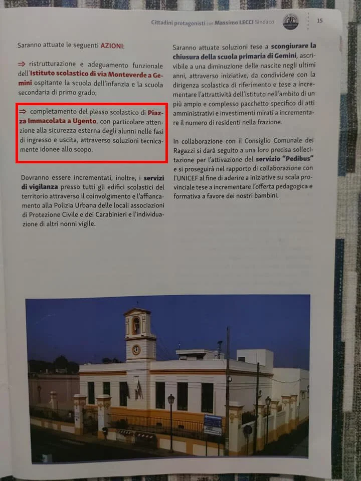 Analisi del Programma Elettorale di Massimo Lecci
