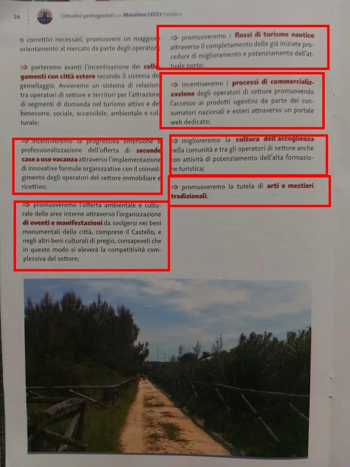 Analisi del Programma Elettorale di Massimo Lecci