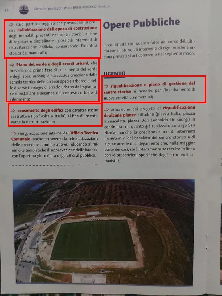 Analisi del Programma Elettorale di Massimo Lecci