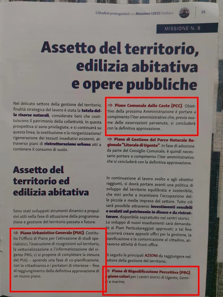 Analisi del Programma Elettorale di Massimo Lecci
