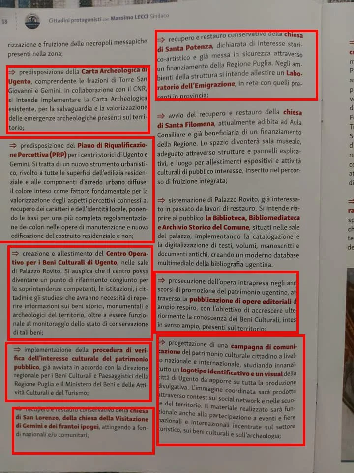 Analisi del Programma Elettorale di Massimo Lecci