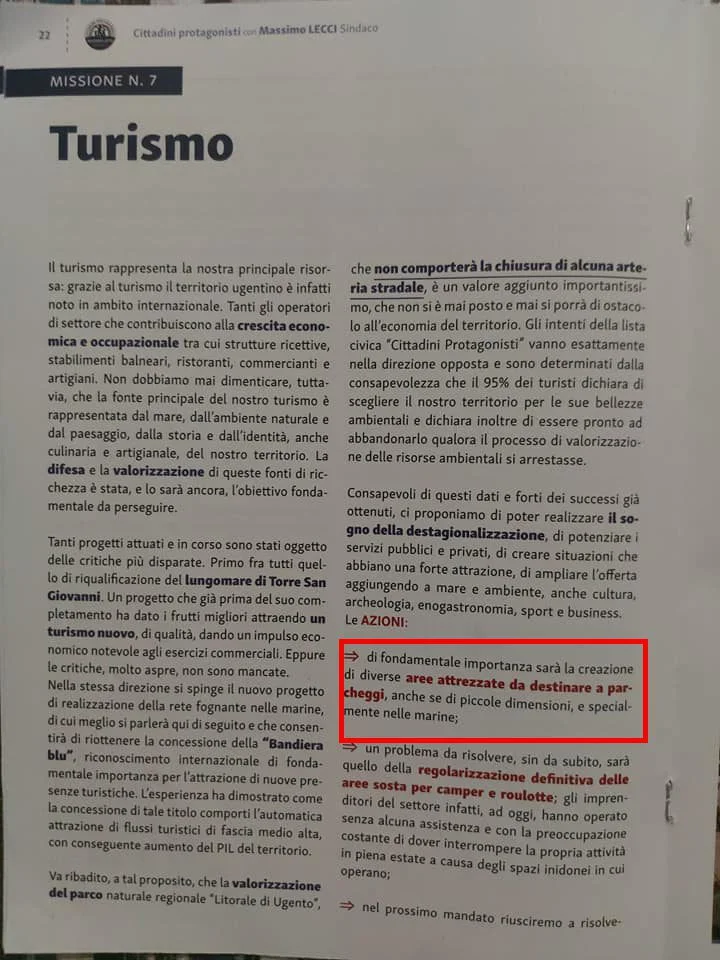 Analisi del Programma Elettorale di Massimo Lecci