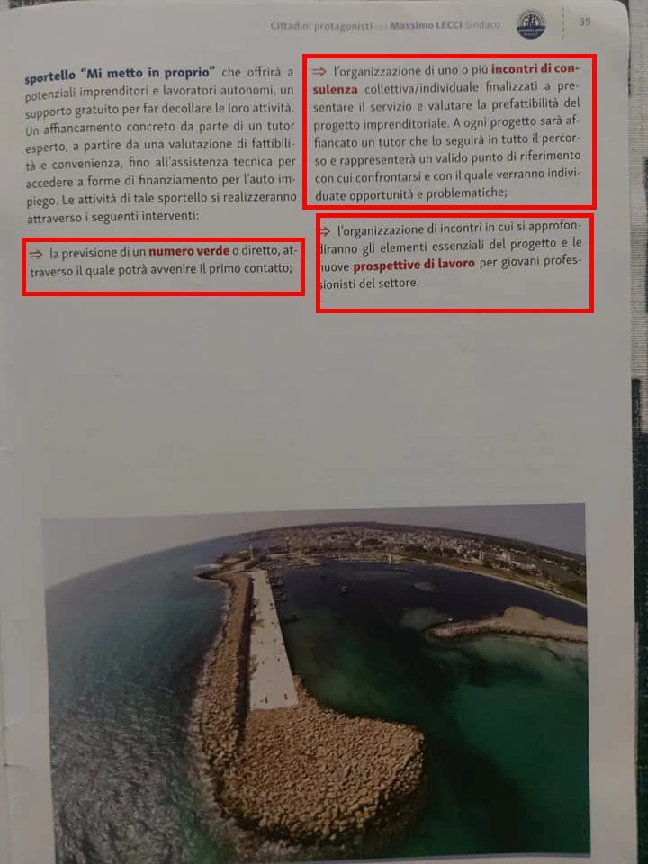 Analisi del Programma Elettorale di Massimo Lecci