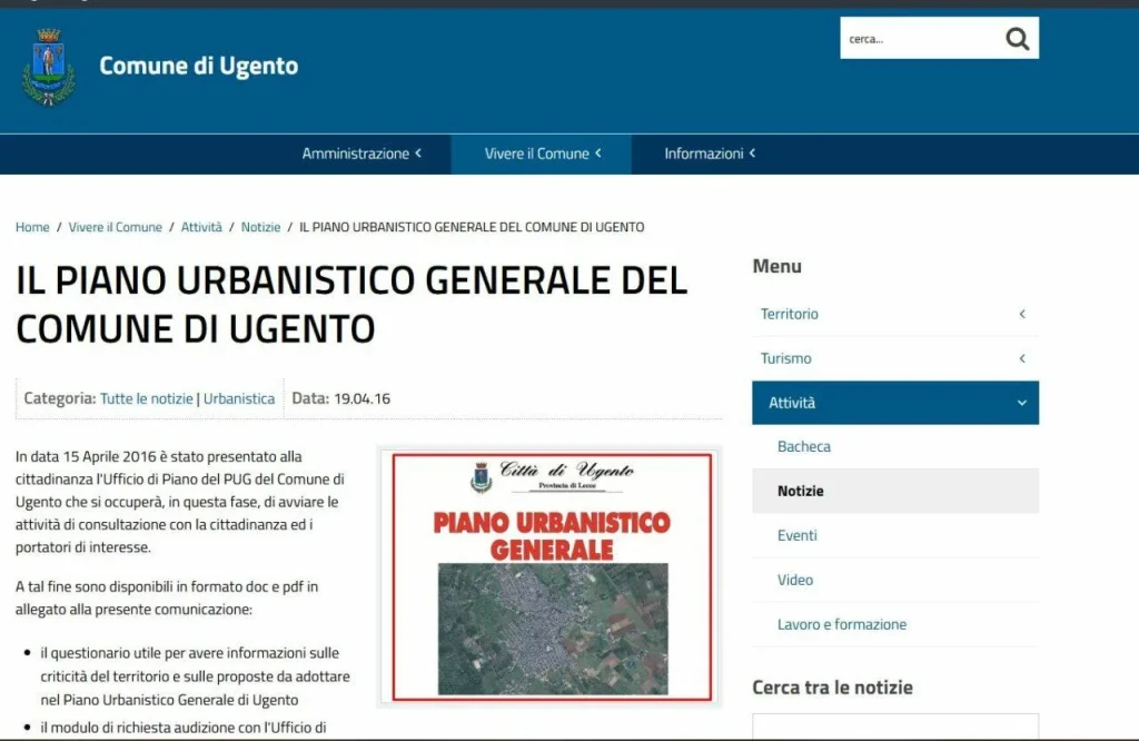 Immagine 1: Tutto quel che c&rsquo;&egrave; da sapere sul nuovo PUG di Ugento - Puglia