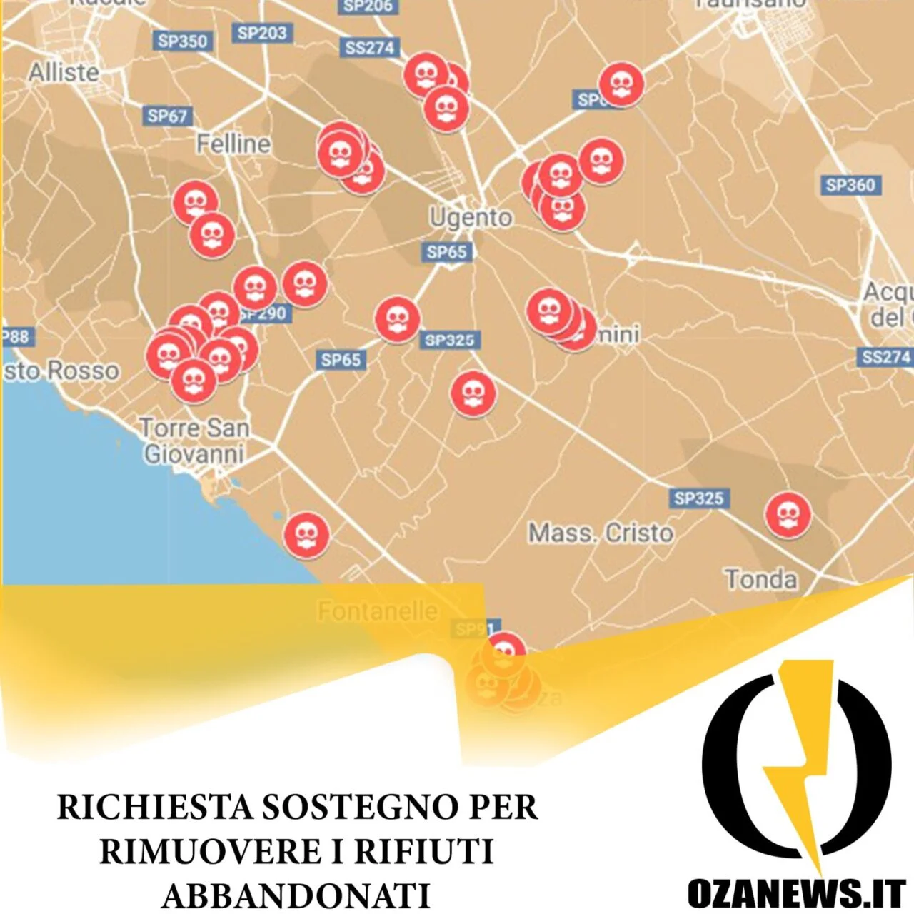 Rifiuti abbandonati: la richiesta per la rimozione