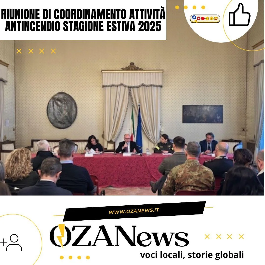 Riunione di coordinamento attività antincendio stagione estiva 2025