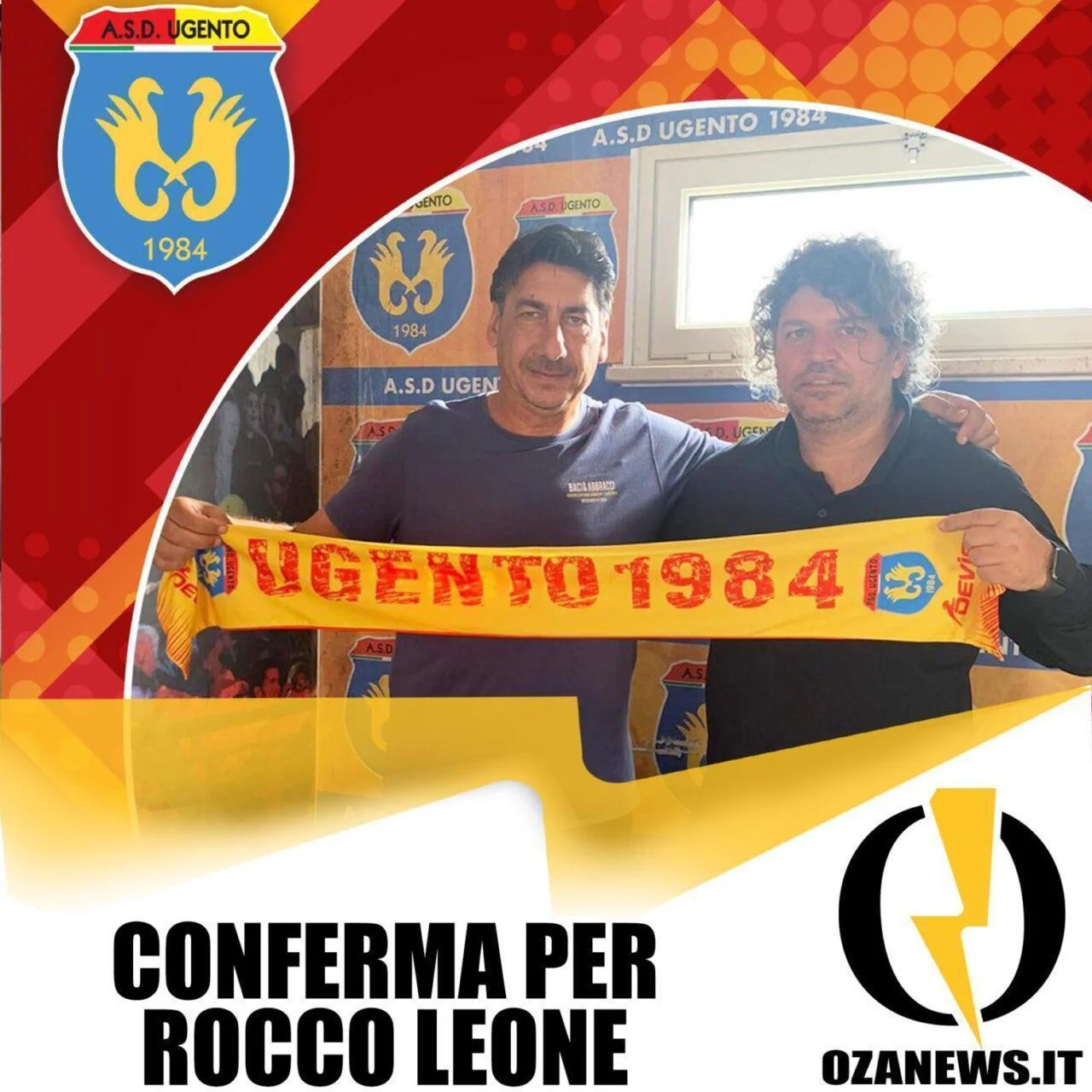 Rocco Leone confermato preparatore dei portieri dell’Ugento Calcio