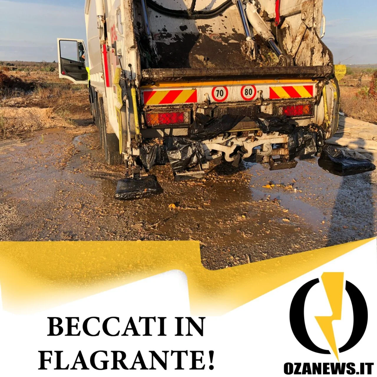Beccati a scaricare percolato in campagna: 3 denunciati