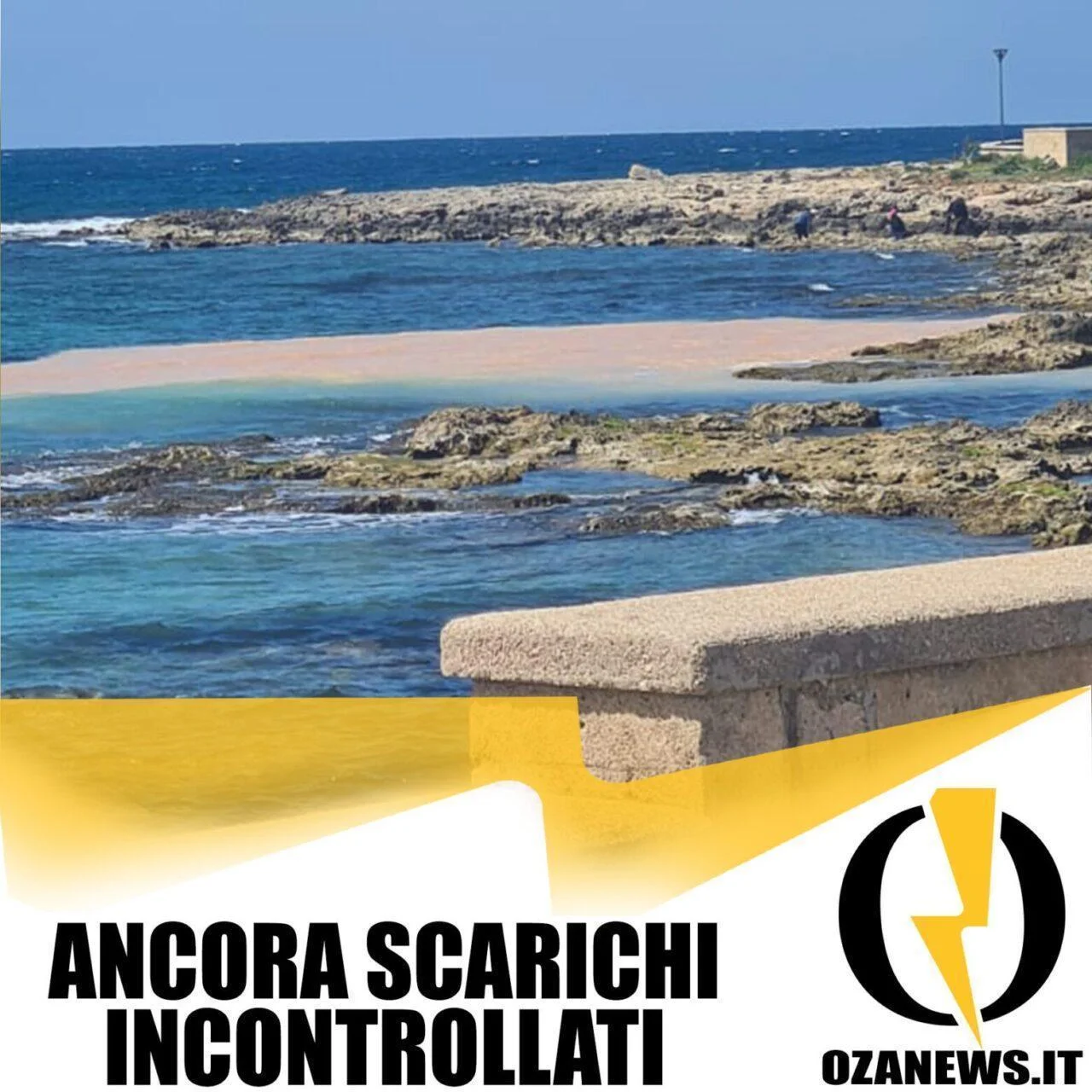 Ancora acqua di scavo buttata in mare. La segnalazione a T.Mozza