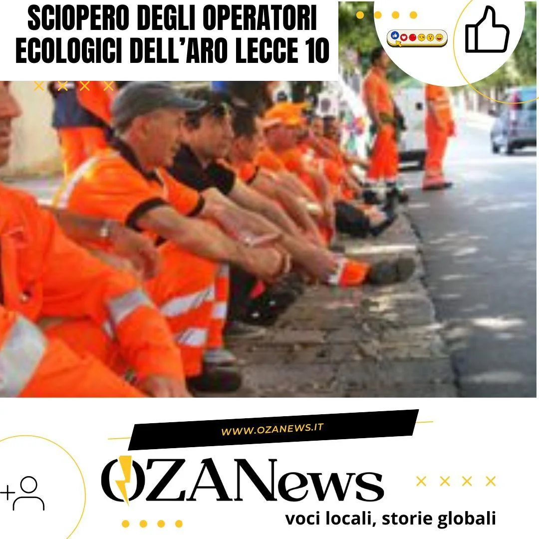 Sciopero degli operatori ecologici dell’Aro Lecce 10
