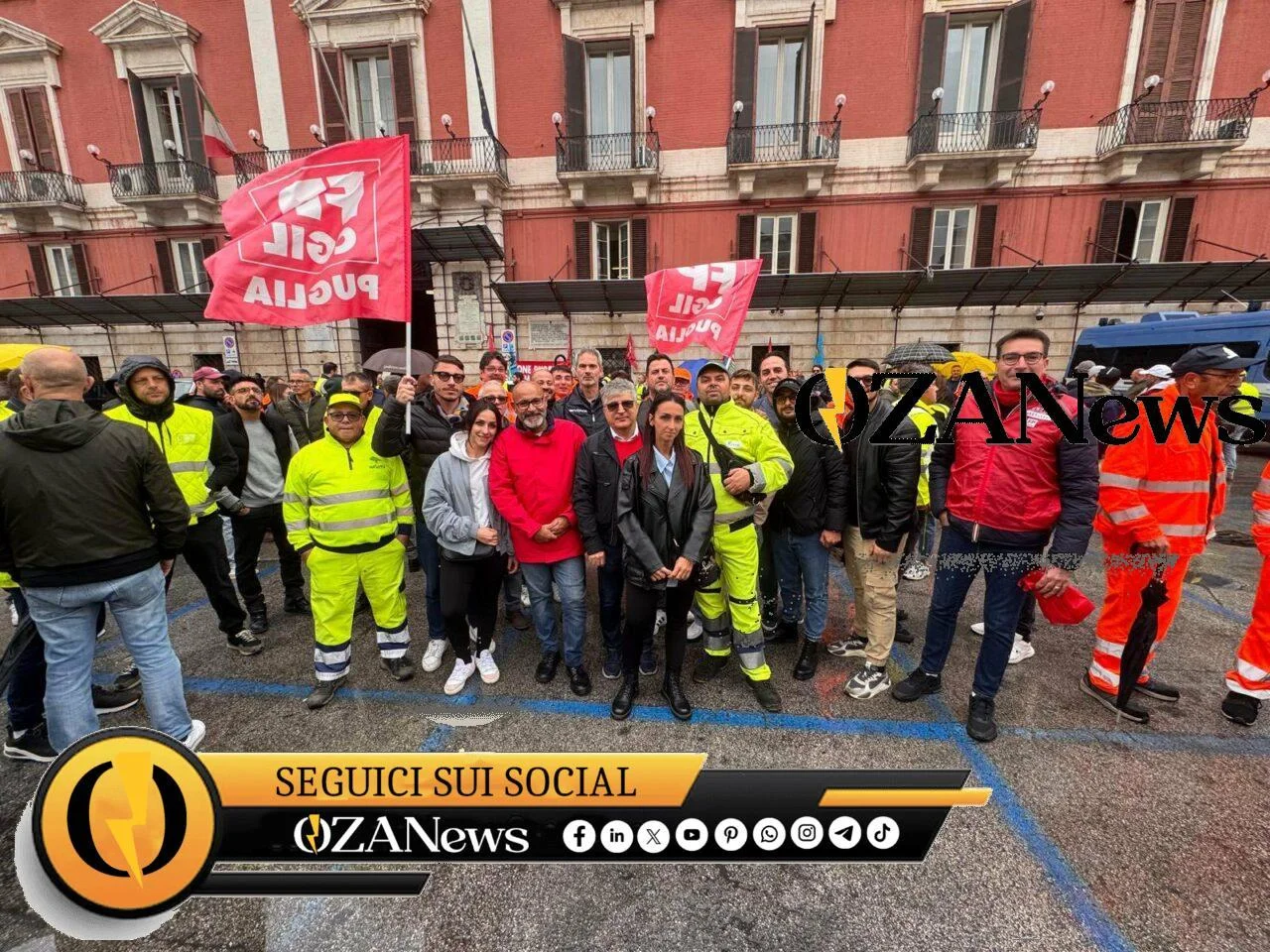 Sciopero nazionale dell’igiene ambientale: altissima adesione in Puglia