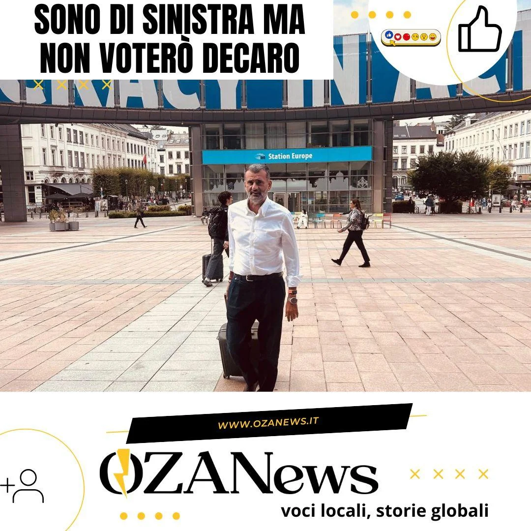 Sono di sinistra ma non voterò Decaro