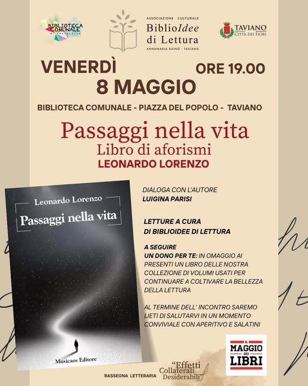 Passaggi nella vita di Leonardo Lorenzo