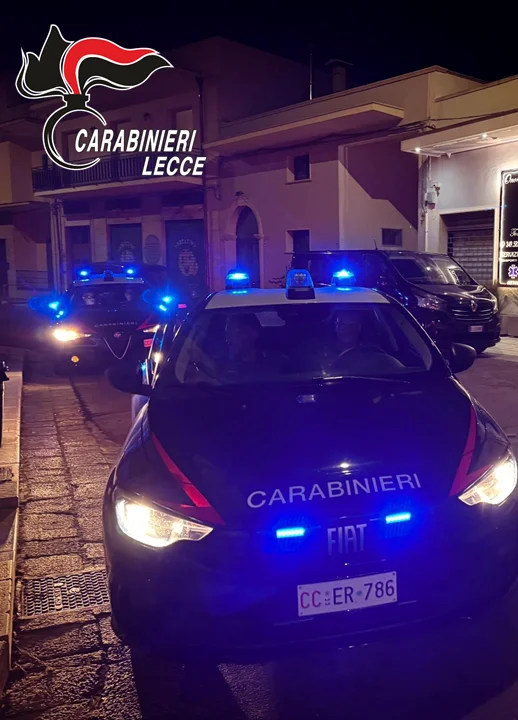 Cinque arresti dei Carabinieri nel Leccese per furti ed evasioni