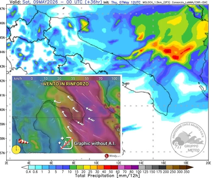 Condizioni meteo nel Salento