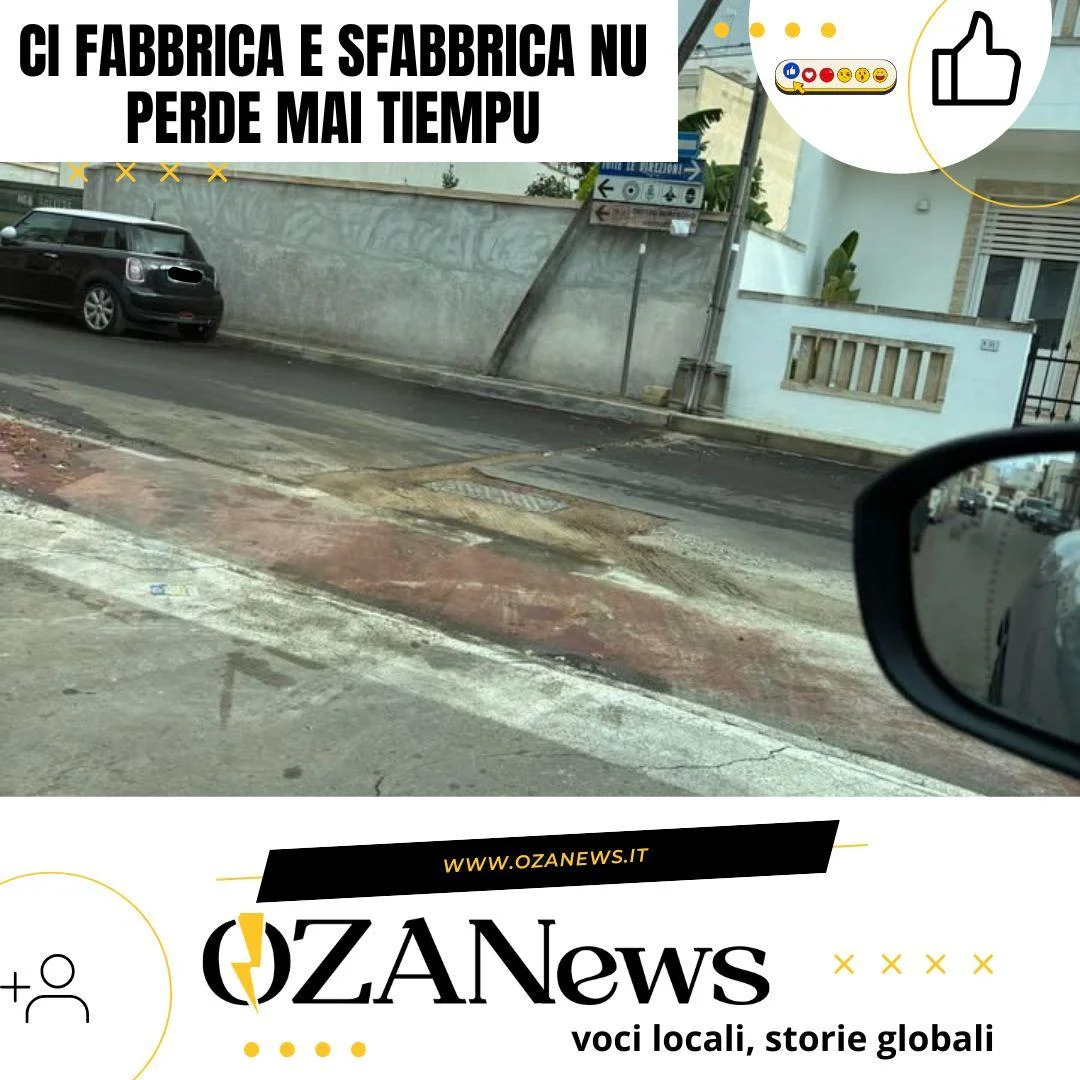 Ugento: ci fabbrica e sfabbrica nu perde mai tiempu