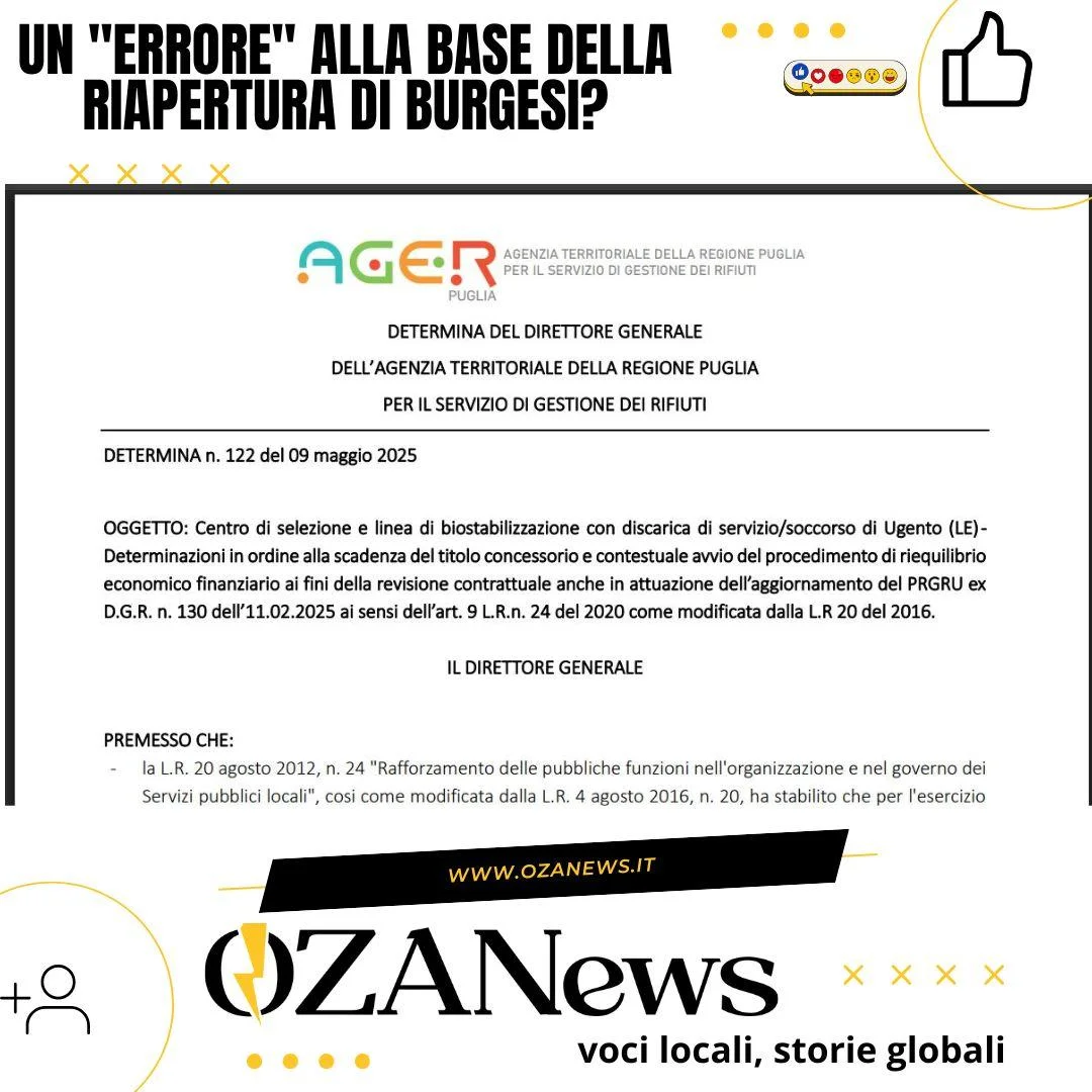 Un “errore” alla base della riapertura di Burgesi?