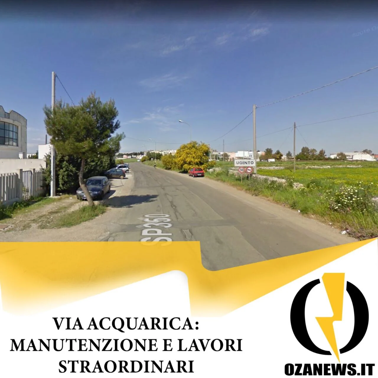 Via Acquarica: manutenzione e lavori straordinari