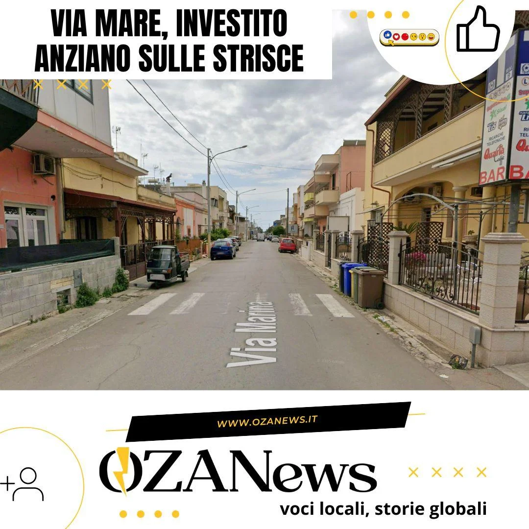 Via Mare, investito anziano sulle strisce: l’automobilista fugge senza prestare soccorso