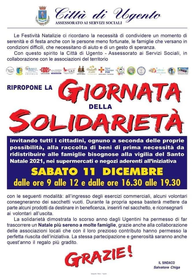 A Ugento niente giornata della solidariet&agrave; 2022