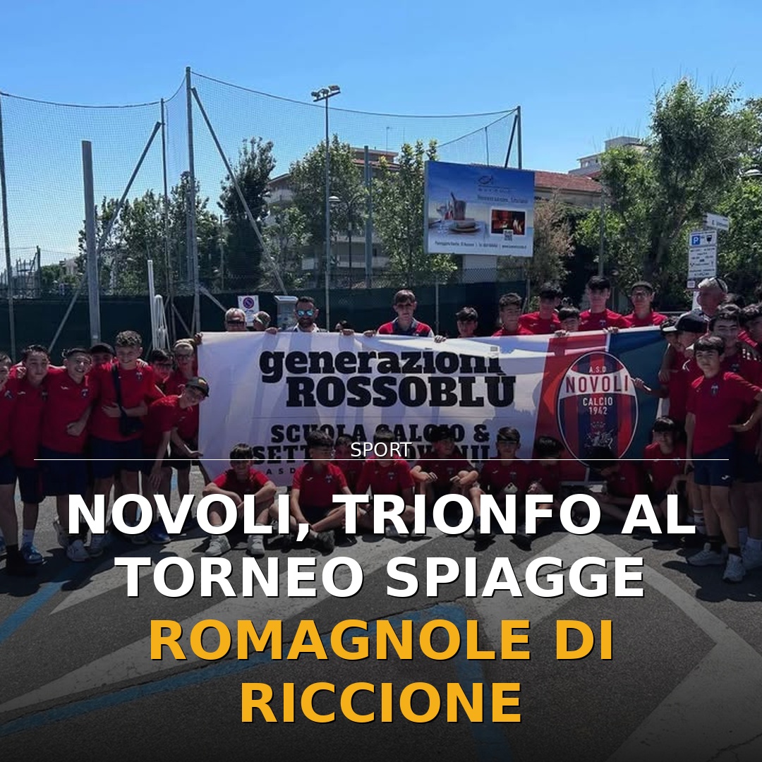 Novoli, trionfo al Torneo Spiagge Romagnole di Riccione