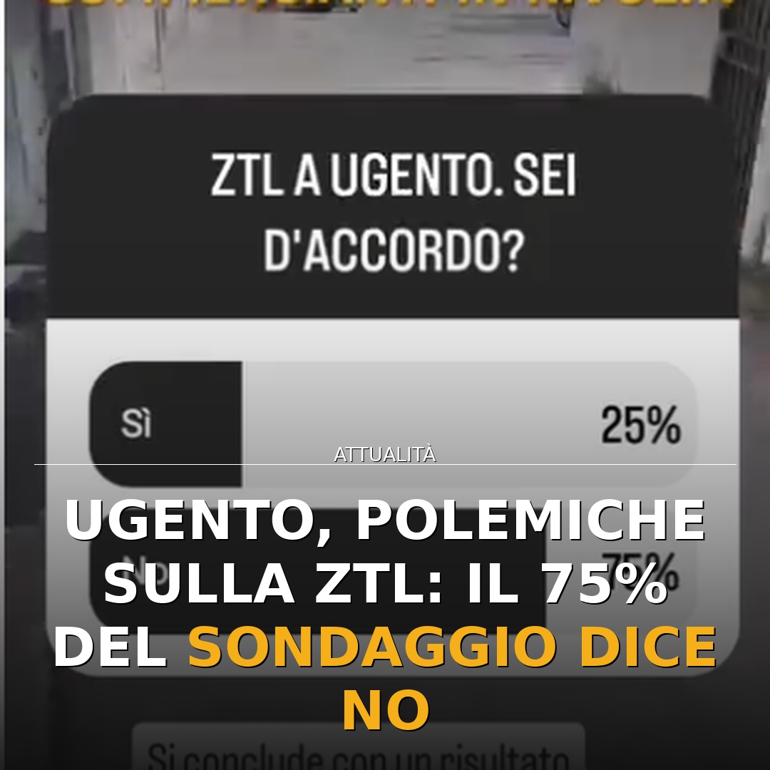 Ugento, polemiche sulla ZTL: il 75% del sondaggio dice no