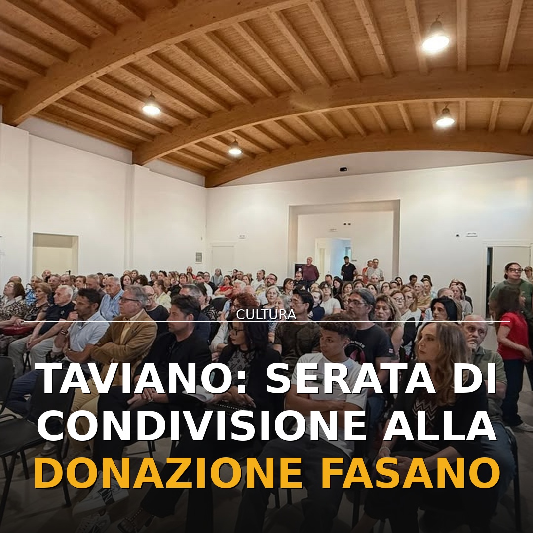 Taviano: serata di condivisione alla Donazione Fasano
