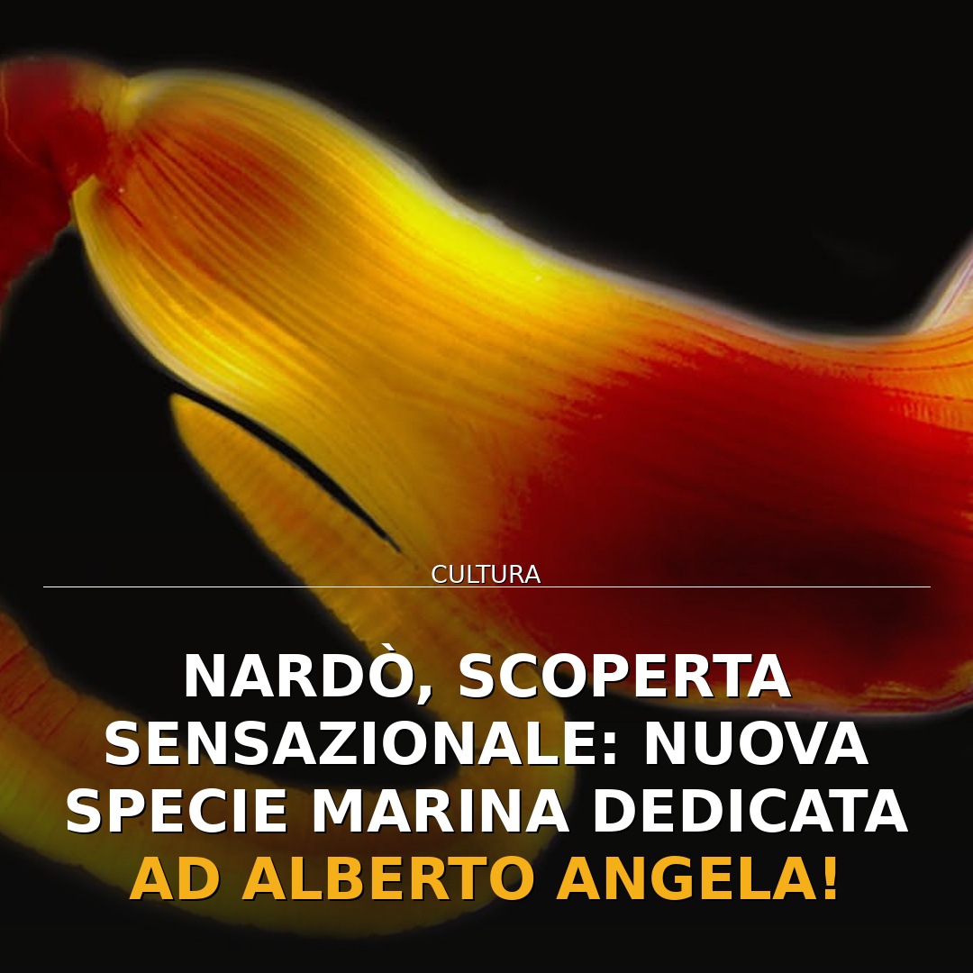 Nardò, scoperta sensazionale: nuova specie marina dedicata ad Alberto Angela!