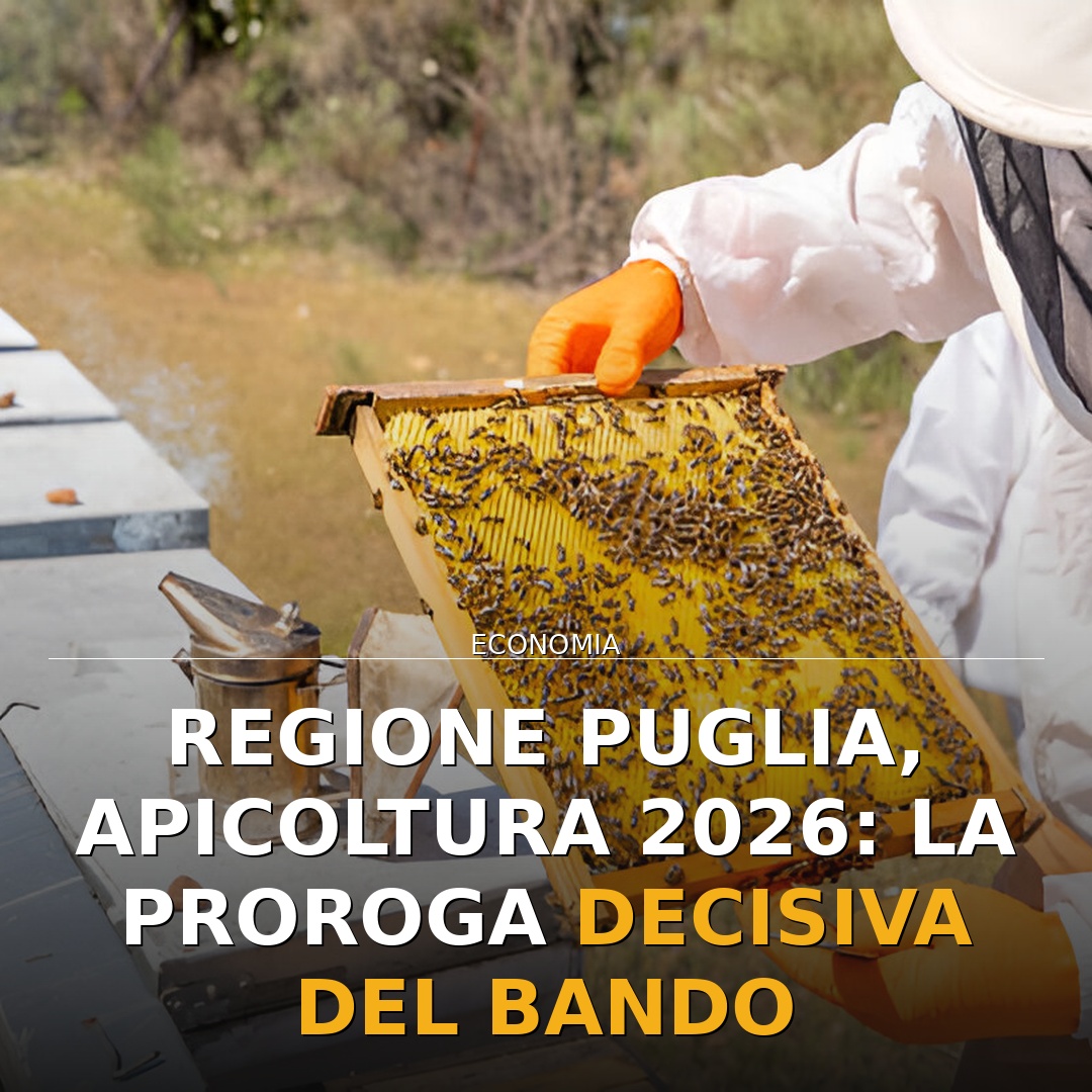 Regione Puglia, Apicoltura 2026: la proroga decisiva del bando