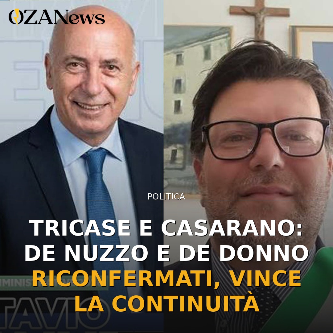 Tricase e Casarano: De Nuzzo e De Donno riconfermati, vince la continuità