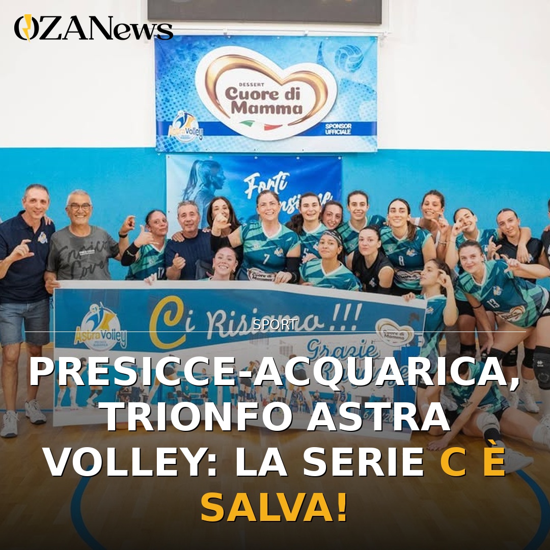 Presicce-Acquarica, trionfo Astra Volley: la Serie C è salva!