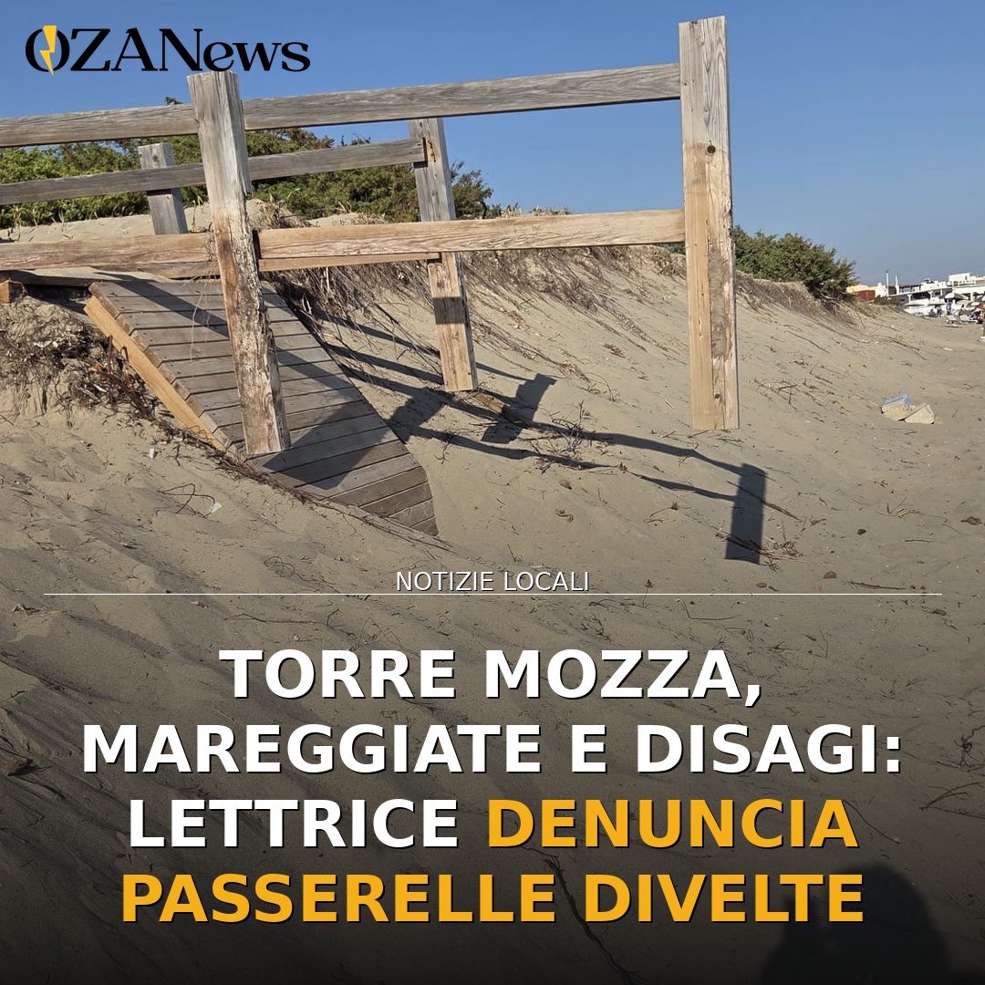 Torre Mozza, mareggiate e disagi: lettrice denuncia passerelle divelte