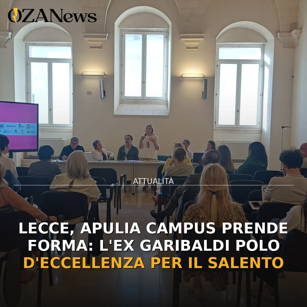 Lecce, Apulia Campus prende forma: l’Ex Garibaldi polo d’eccellenza per il Salento