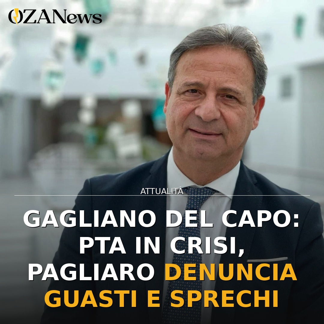 Gagliano del Capo: PTA in crisi, Pagliaro denuncia guasti e sprechi
