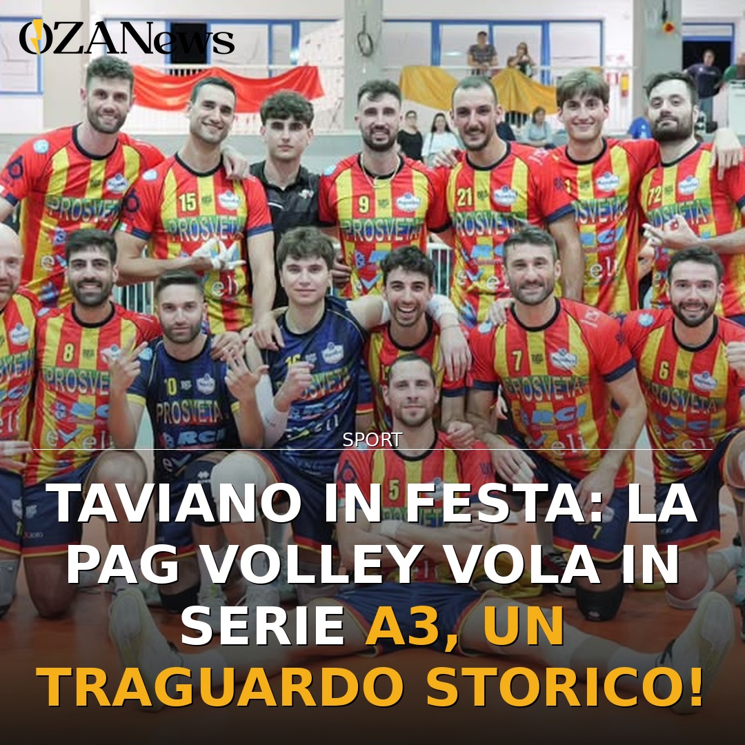 Taviano in festa: la PAG Volley vola in Serie A3, un traguardo storico!