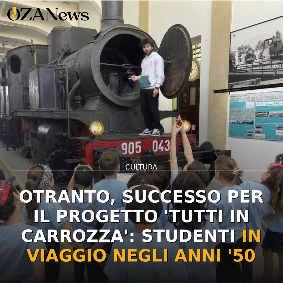 Otranto, successo per il progetto ‘Tutti in Carrozza’: studenti in viaggio negli anni ’50