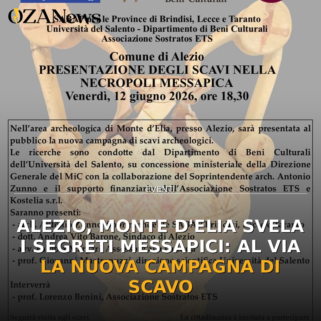 Alezio, Monte d’Elia svela i segreti messapici: al via la nuova campagna di scavo