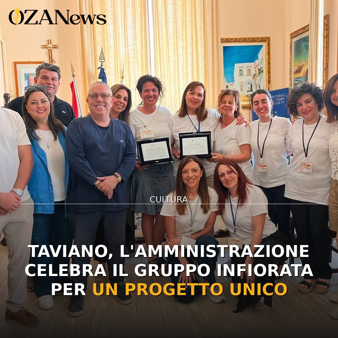 Taviano, l’Amministrazione celebra il Gruppo Infiorata per un progetto unico
