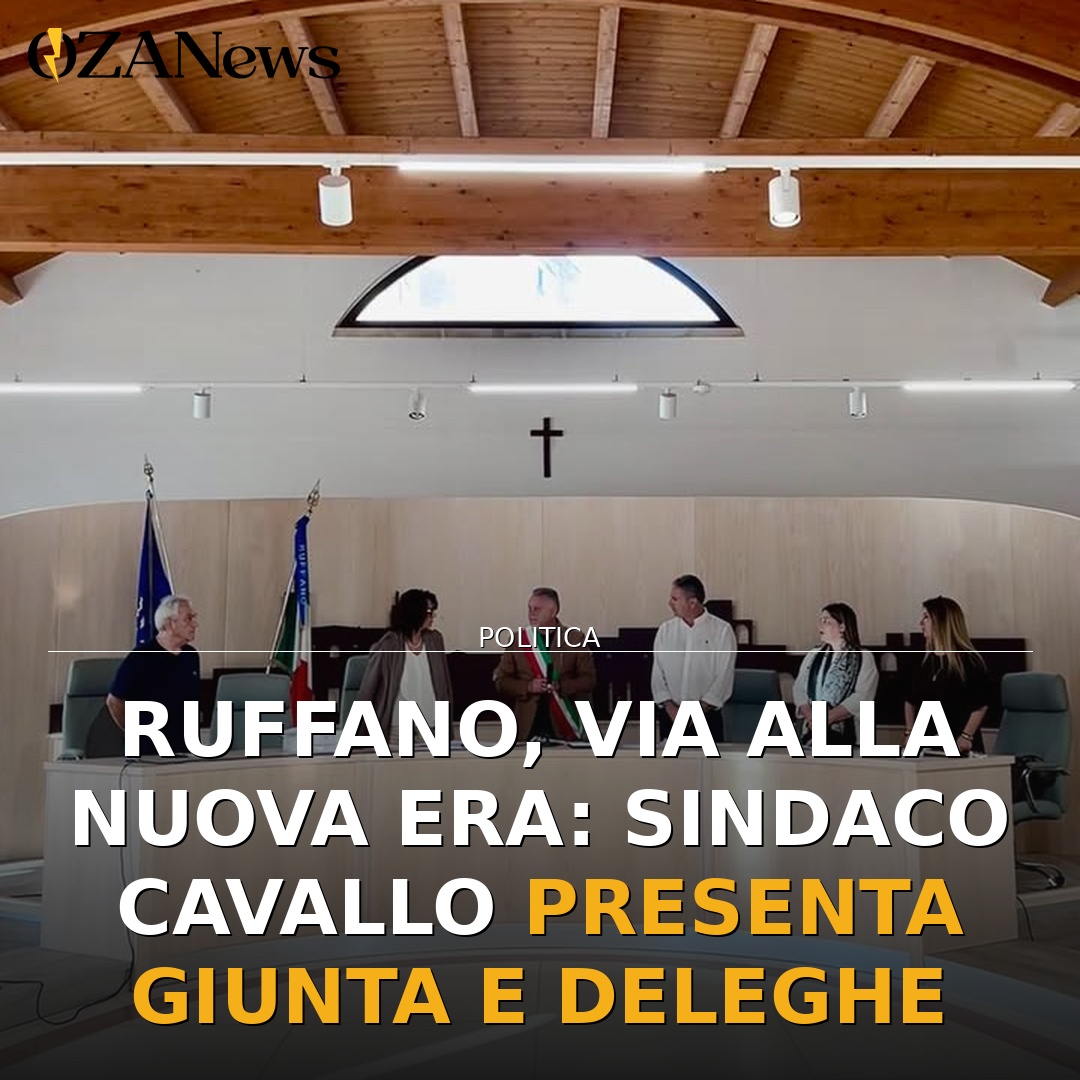 Ruffano, via alla nuova era: Sindaco Cavallo presenta Giunta e deleghe