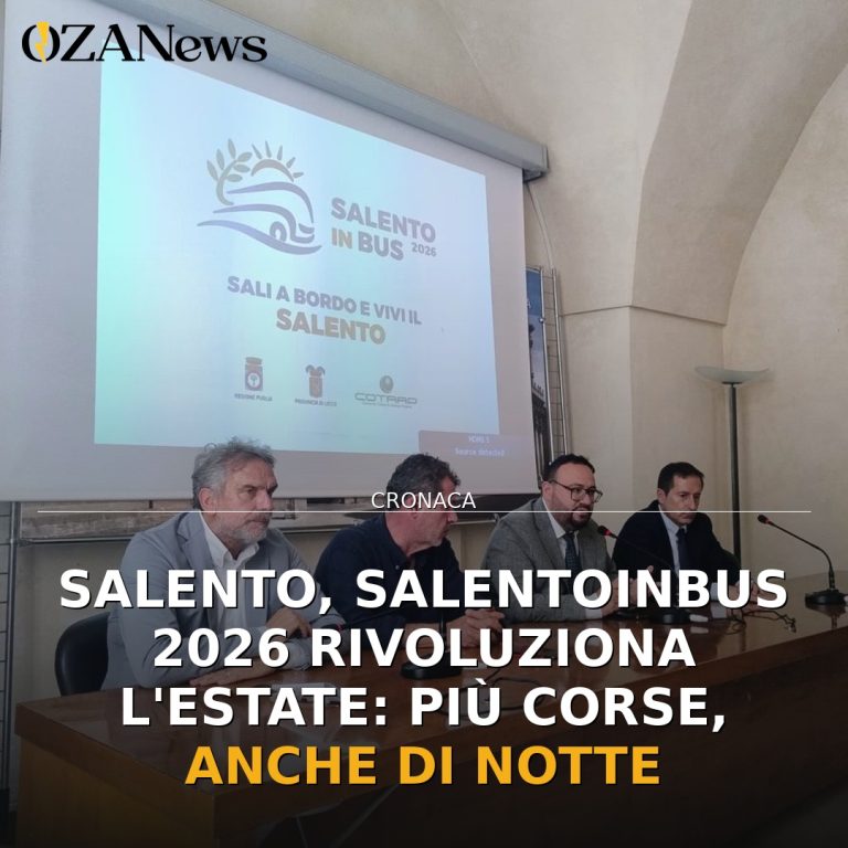 Salento, SalentoinBus 2026 rivoluziona l'estate: più corse, anche di notte