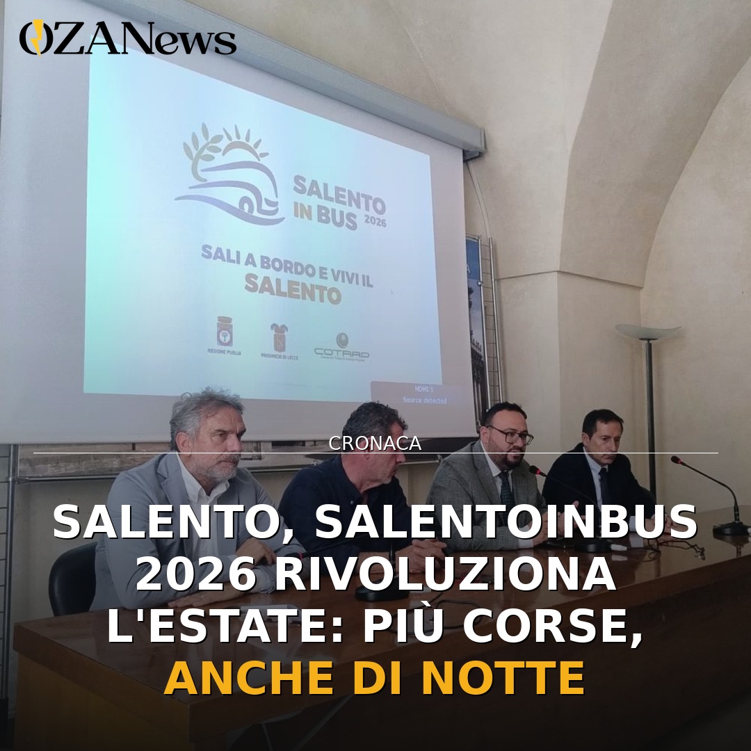 Salento, SalentoinBus 2026 rivoluziona l’estate: più corse, anche di notte