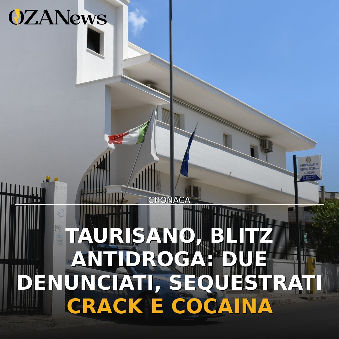 Taurisano, blitz antidroga: due denunciati, sequestrati crack e cocaina