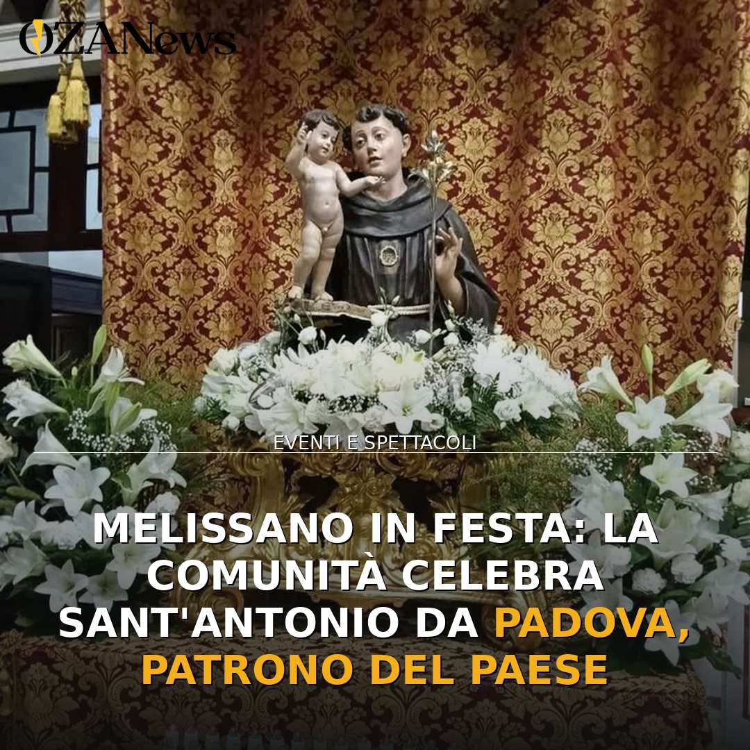Melissano in festa: la comunità celebra Sant’Antonio da Padova, Patrono del paese
