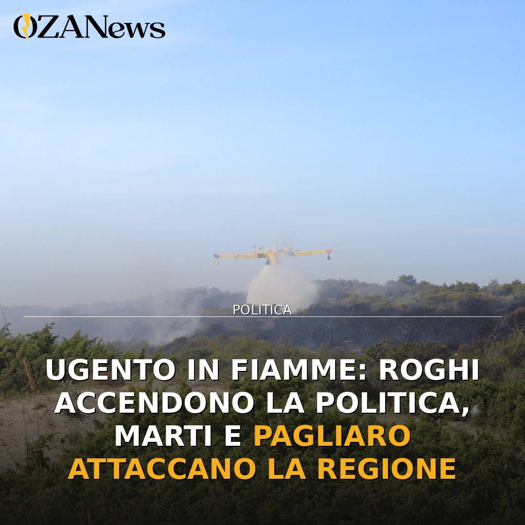 Ugento in fiamme: roghi accendono la politica, Marti e Pagliaro attaccano la Regione