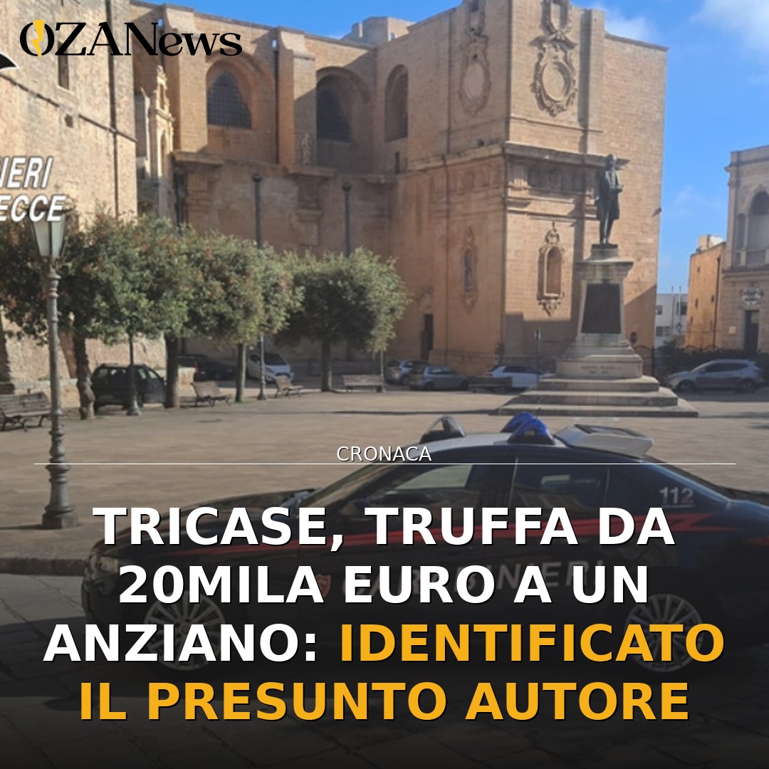 Tricase, truffa da 20mila euro a un anziano: identificato il presunto autore