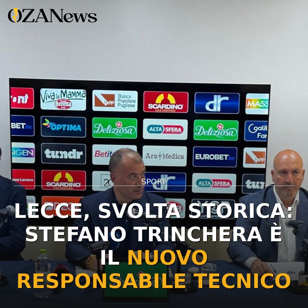 Lecce, svolta storica: Stefano Trinchera è il nuovo responsabile tecnico