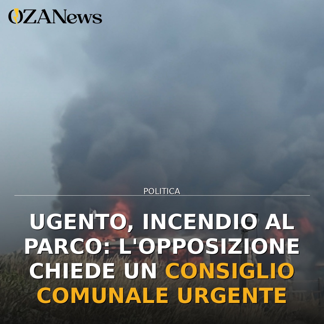 Ugento, incendio al Parco: l’opposizione chiede un Consiglio comunale urgente