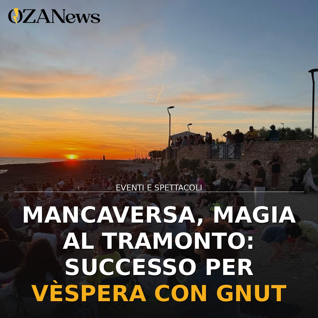 Mancaversa, magia al tramonto: successo per VÈSPERA con Gnut