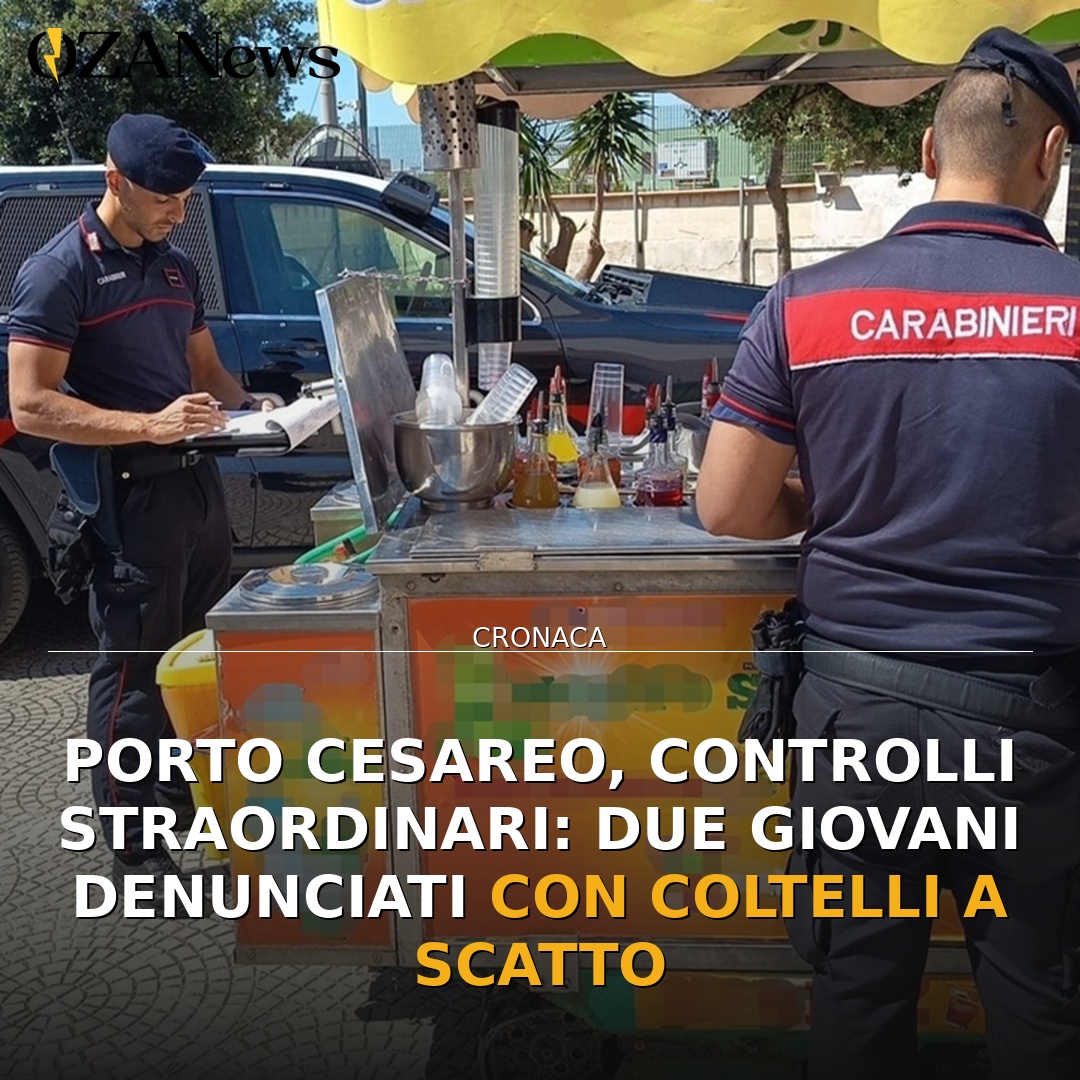 Porto Cesareo, controlli straordinari: due giovani denunciati con coltelli a scatto