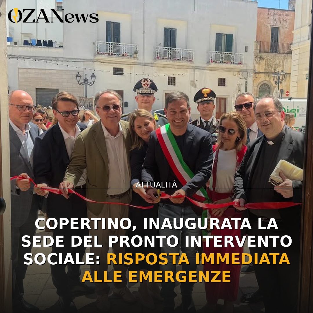 Copertino, inaugurata la sede del Pronto Intervento Sociale: risposta immediata alle emergenze